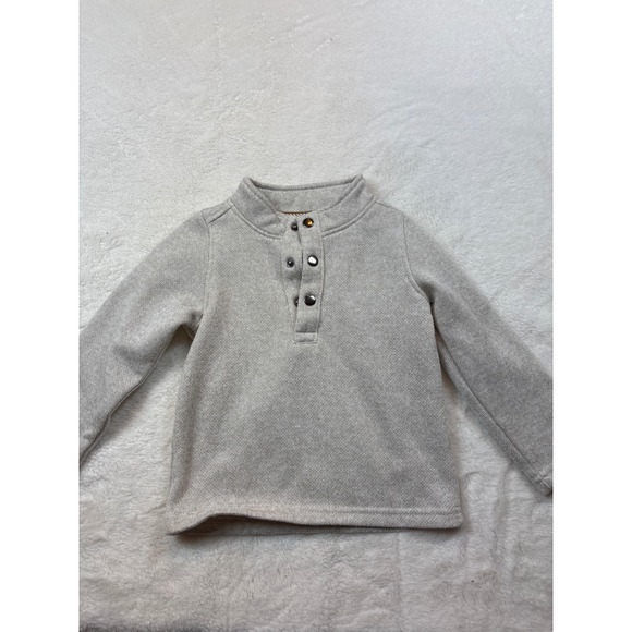 Telluride Clothing Company Other - Telluride Clothing Co Toddler Boys Oatmeal Fleece Lined Henley Sweater 2T